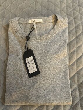 rag & bone Light Gray Crewneck T-Shirt